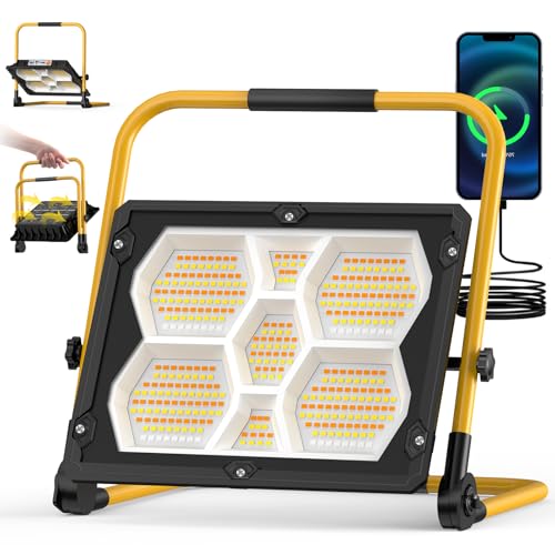 Viugreum 150W baustrahler akku, Baustrahler Solar mit Ständer/Solarpanel/ 4 Lichtmodi, Akku Arbeitsleuchte, IP66 wasserdicht Campinglampe Tragbar im Freien für Reparatur, Baustelle, Notfall Viugreum 150W baustrahler akku, Baustrahler Solar mit Ständer/Solarpanel/ 4 Lichtmodi, Akku Arbeitsleuchte, IP66 wasserdicht Campinglampe Tragbar im Freien für Reparatur, Baustelle, Notfall von Viugreum