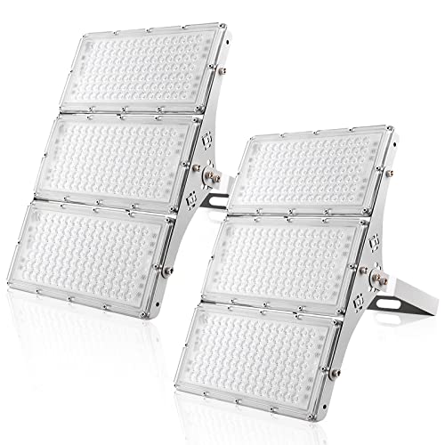 Viugreum 2 Pack Led Strahler 300w, IP66 Wasserdicht Led Flutlicht Mit 315 Hellen, KaltweißLeds (30000 Lm), Aktualisiert Wasserdicht & Aussehen Aluminium Led Fluter von Viugreum
