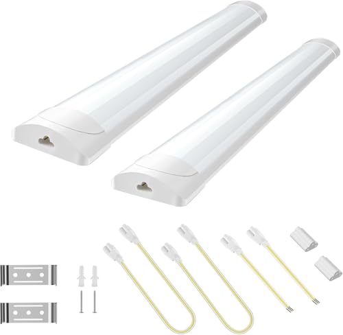 Viugreum 2 Stück LED Leuchtstoffröhre 115cm, Feuchtraumleuchte Röhre 40W LED Deckenleuchte Lampe, 6500K Neutralweiß Leuchtstofflampe, Werkstattlampe Wannenleuchte lampe für Keller, Garage, Küche Viugreum 2 Stück LED Leuchtstoffröhre 115cm, Feuchtraumleuchte Röhre 40W LED Deckenleuchte Lampe, 6500K Neutralweiß Leuchtstofflampe, Werkstattlampe Wannenleuchte lampe für Keller, Garage, Küche von Viugreum