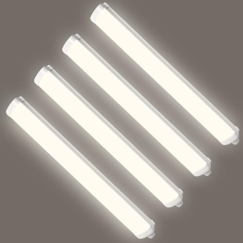 Viugreum 4 Pack 30W feuchtraumleuchte led 90cm 3600LM werkstatt feuchtraum lampe IP65 Wasserfest Neutralweiß 4000K roehrenlampe garage keller lichtleiste Komplett röhre für Bad küche Warenhaus von Viugreum