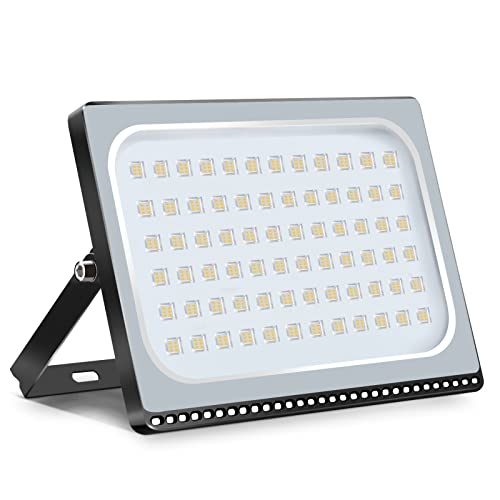Viugreum 500W LED Strahler Außen, Superhell 40000LM Scheinwerfer, 3200K, IP67 Wasserfest, Außenstrahler für Hinterhof, Auffahrt, Türen, Garage, Flur, Garten von Viugreum
