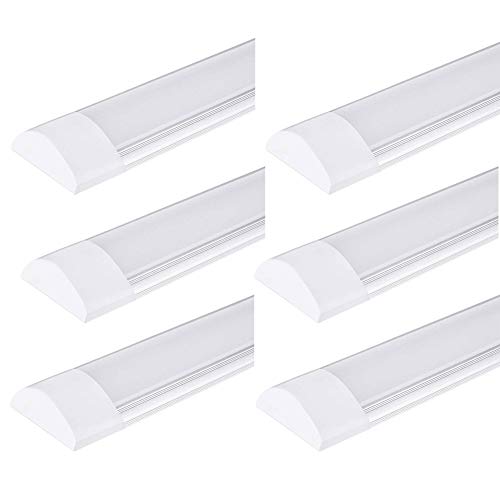 Viugreum 6 Pack 40W LED Deckenleucht Röhre Licht 120CM, mit 4800LM in Warmweiß3200K, 130°Abstrahlwinkel für Badzimmer Wohnzimmer Kühe Garage Lager Werkstatt von Viugreum