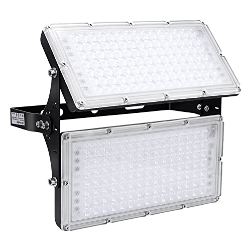 Viugreum Led Fluter Aussen, 200W Warmweiß Led Aussenstrahler, Superhell 20000Lm Led Strahler Mit 210 Leds (Smd 2835), IP66 Wasserdicht für Garten, Garage, Hof（3000k-3200k） von Viugreum