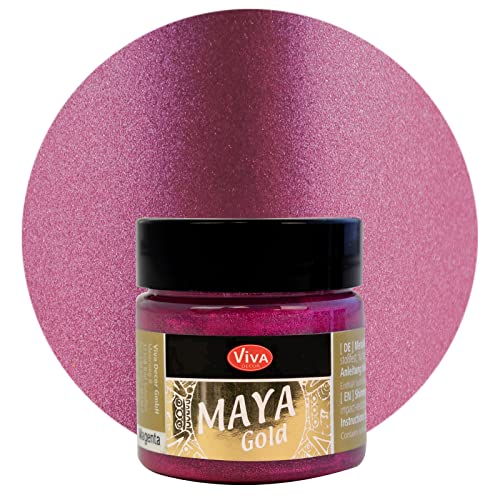 Viva Decor 50 ml Maya Gold Farbe, Magenta von Viva Decor