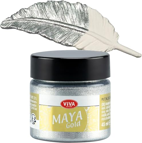 Viva Decor 50 ml Maya Goldfarbe, Silber Viva Decor 50 ml Maya Goldfarbe, Silber von Viva Decor