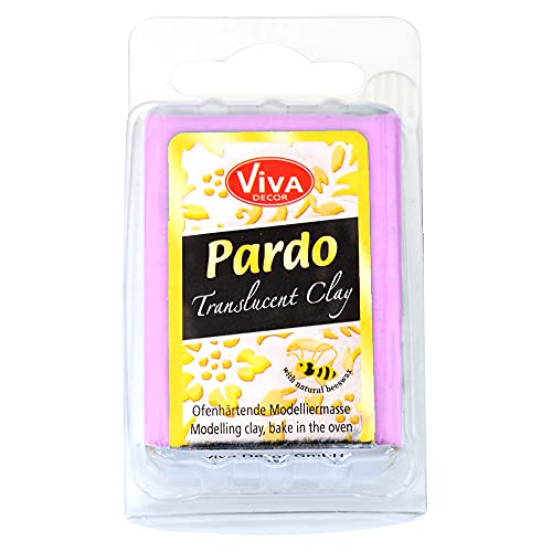 PARDO Schmuck-Masse Transparent Pink, 56 g von Viva Decor