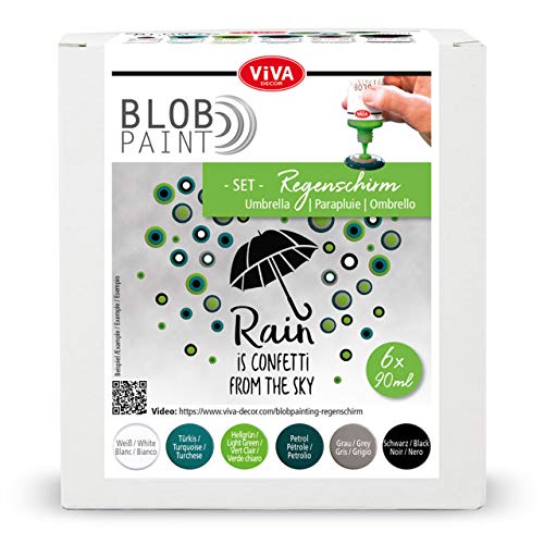 VIVA DECOR Blob Paint Farb-Set Regenschirm 6x90ml von Viva Decor