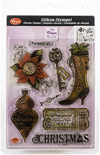 Viva Decor Stempel Steampunk Weihnachten, durchsichtig, Einheitsgröße von Viva Decor