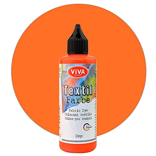 Viva Decor Textilfarbe 90 ml versch. Farbauswahl Orange von Viva Decor