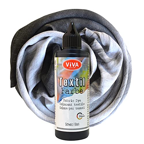 Viva Decor Textilfarbe 90 ml versch. Farbauswahl Schwarz von Viva Decor
