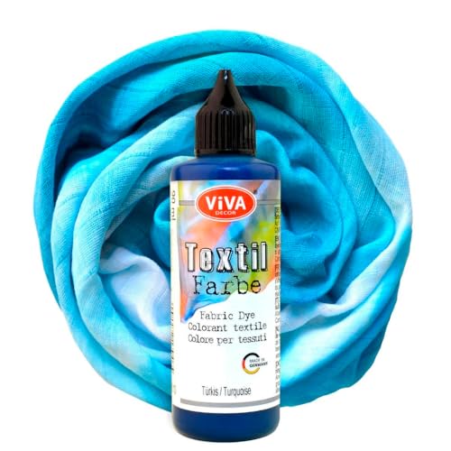 Viva Decor Textilfarbe 90 ml versch. Farbauswahl Türkis von Viva Decor