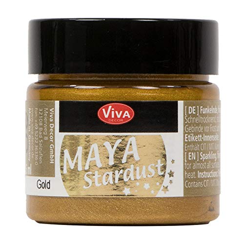 Viva Decor Maya Stardust 45ml versch. Farben Metallicfarbe Gold von Viva Decor