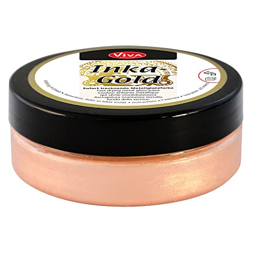 Viva Decor Inka Gold 62,5g (Apricot) - Einfach auftragbare, wachshaltige Metallic Polierpaste. Schnell Trocknender Metallglanz, Hochglanz-Effekte für DIY. Dekorpaste für Holz, Ton & Terracotta Viva Decor Inka Gold 62,5g (Apricot) - Einfach auftragbare, wachshaltige Metallic Polierpaste. Schnell Trocknender Metallglanz, Hochglanz-Effekte für DIY. Dekorpaste für Holz, Ton & Terracotta von Viva Decor