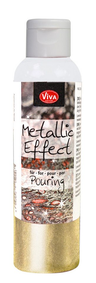 Viva Decor Bastelfarbe Metallic Effektfarbe Metallic Effekt Pouring, 120 ml von Viva Decor