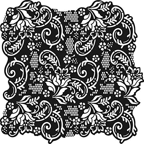 Viva Decor Hintergrund-Schablone Spitze, 29 x 29cm, Synthetic Material, durchsichtig, 30 x 30 x 0.1 cm Viva Decor Hintergrund-Schablone Spitze, 29 x 29cm, Synthetic Material, durchsichtig, 30 x 30 x 0.1 cm von Viva Decor
