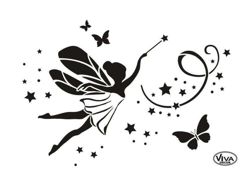 Viva Decor Malschablone Schablone Elfenzauber, DIN A4 von Viva Decor
