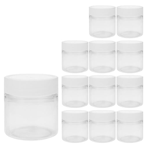 12 x kleine Cremetiegel 35ml BPA-frei, made in germany, Salbentiegel, Geltiegel, Döschen, Dose aus Kunststoff von mikken