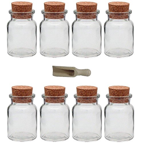 mikken 8 Gewürzgläser 150ml mit Korkverschluss inkl. einer kleinen Holzschaufel 7,5 cm mikken 8 Gewürzgläser 150ml mit Korkverschluss inkl. einer kleinen Holzschaufel 7,5 cm von mikken