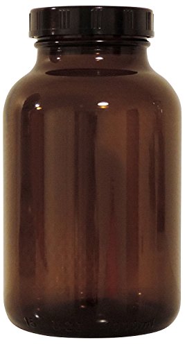 Mikken braunes Apothekerglas 1x 1000ml mit Schraubverschluss, made in Germany von Mikken