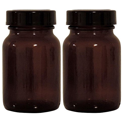 Viva-Haushaltswaren braunes Apothekerglas Set 2x 250ml inkl. Schraubverschluss & Etiketten made in Germany von mikken