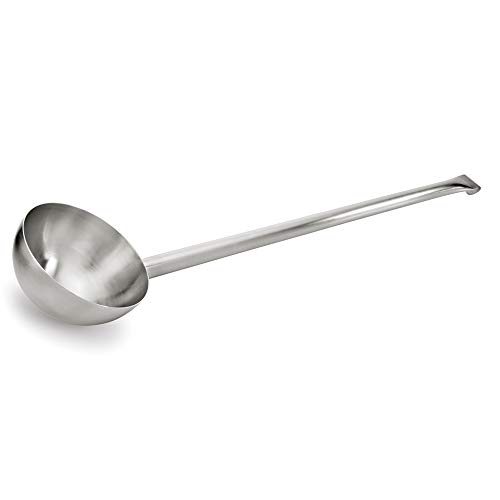 WAS 2087 200 Chromnickelstahl Schöpfkelle, 20cm Durchmesser, 80cm Stiel Länge, 2.0 L von Viva Haushaltswaren