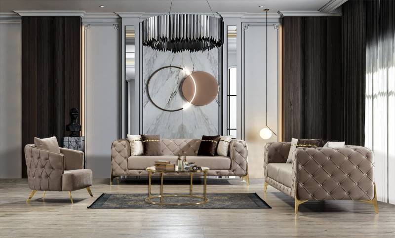 Viva Möbel Sofa VENICE, Luxuriöses Sofa-Set mit erstklassigem Komfort. von Viva Möbel