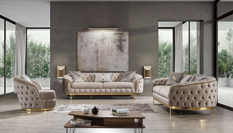 Viva Möbel Sofa IKON, Luxus und Eleganz in einem Sofa-Set. von Viva Möbel