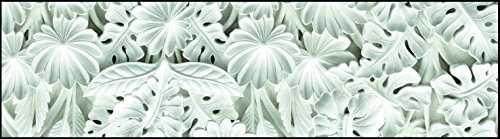 Viva Vinyl BW05 Acanthus 120X50, PVC-Polyester, White, 120 x 50 x 4 cm von Viva