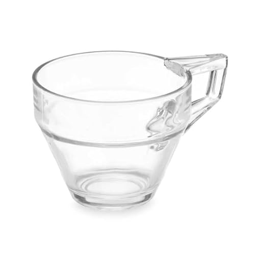 Transparente Tasse aus Glas (72 Stück) Kaffee, 200 ml von Vivalto