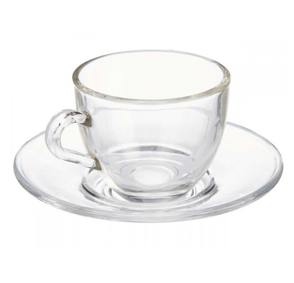 Vivalto Espressoglas Espresso Tassen 12 tlg Set Espressotassen Untertasse Mokka Gläser 85ml, Glas Vivalto Espressoglas Espresso Tassen 12 tlg Set Espressotassen Untertasse Mokka Gläser 85ml, Glas von Vivalto