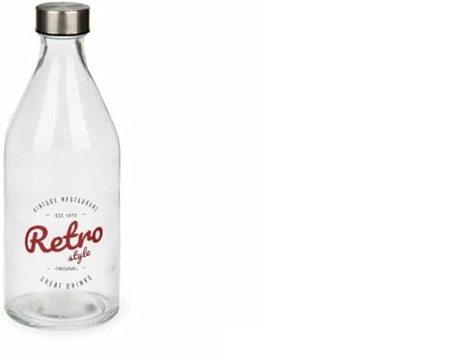Vivalto Retro-Glasflasche, 1 l, 12 Stück von Vivalto