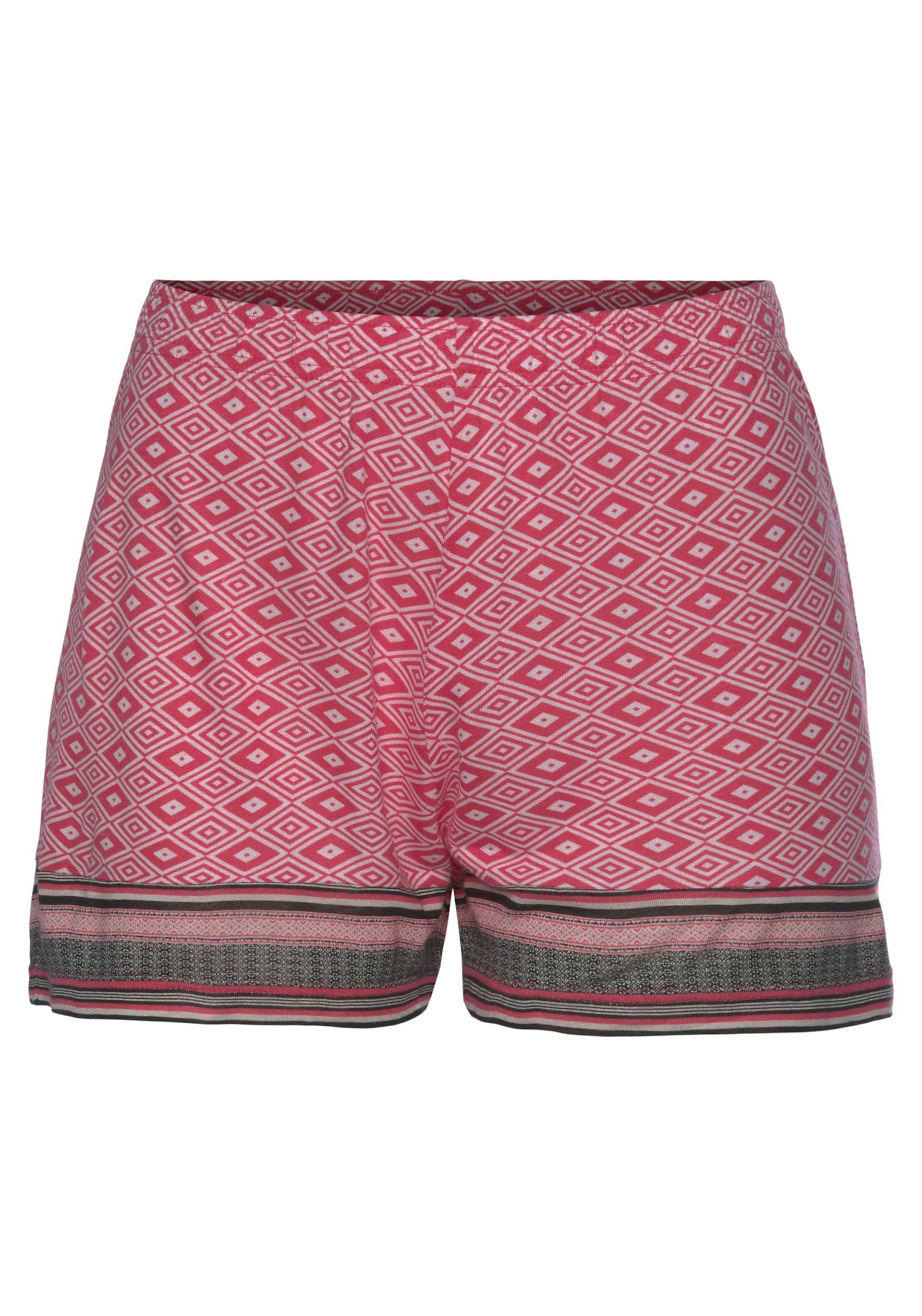 Schlafshorts in pink gemustert von Vivance Dreams von Vivance Dreams