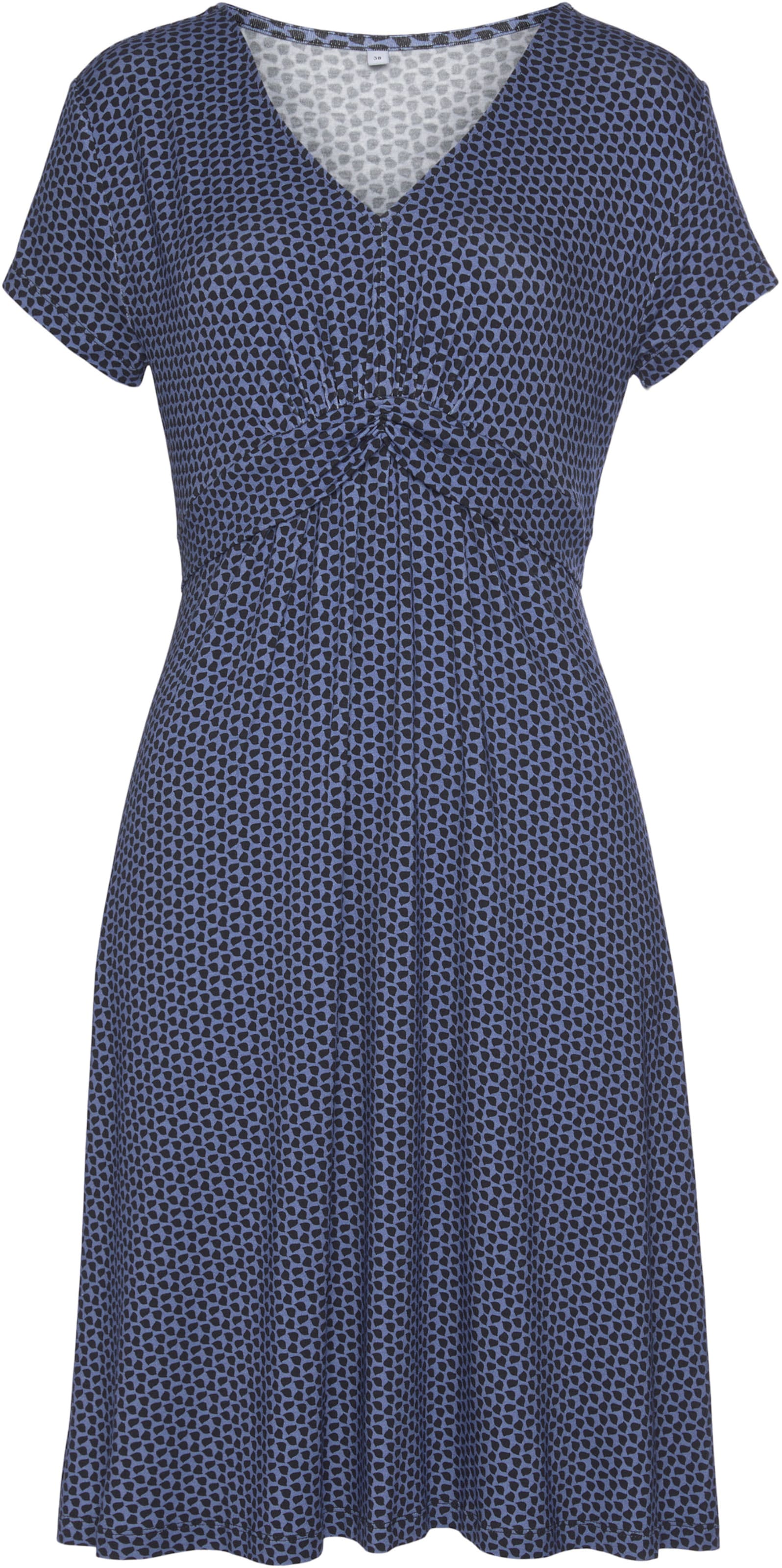 Jerseykleid in blau-marine-gemustert von Vivance von Vivance