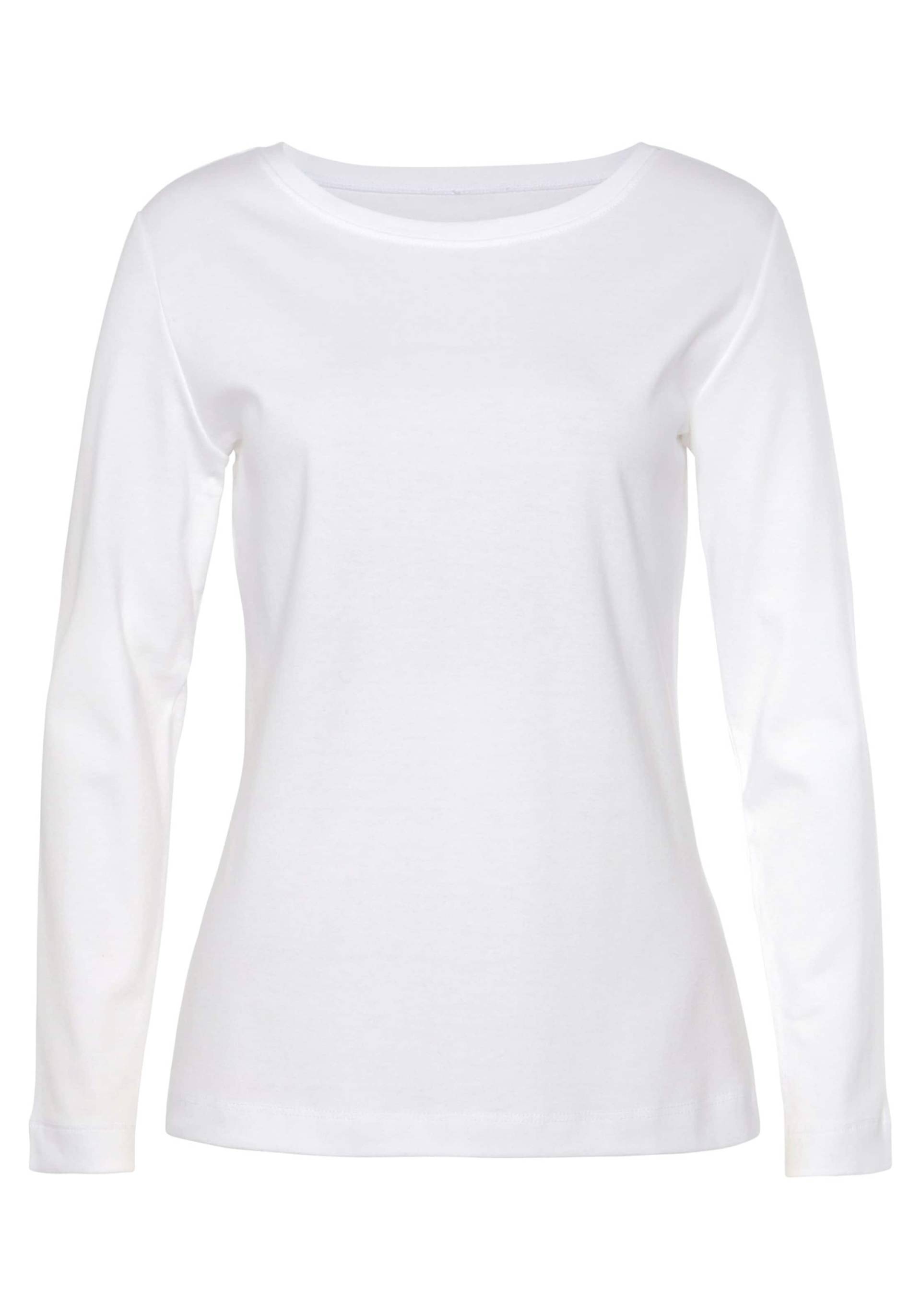 Langarmshirt in blau, creme von Vivance von Vivance