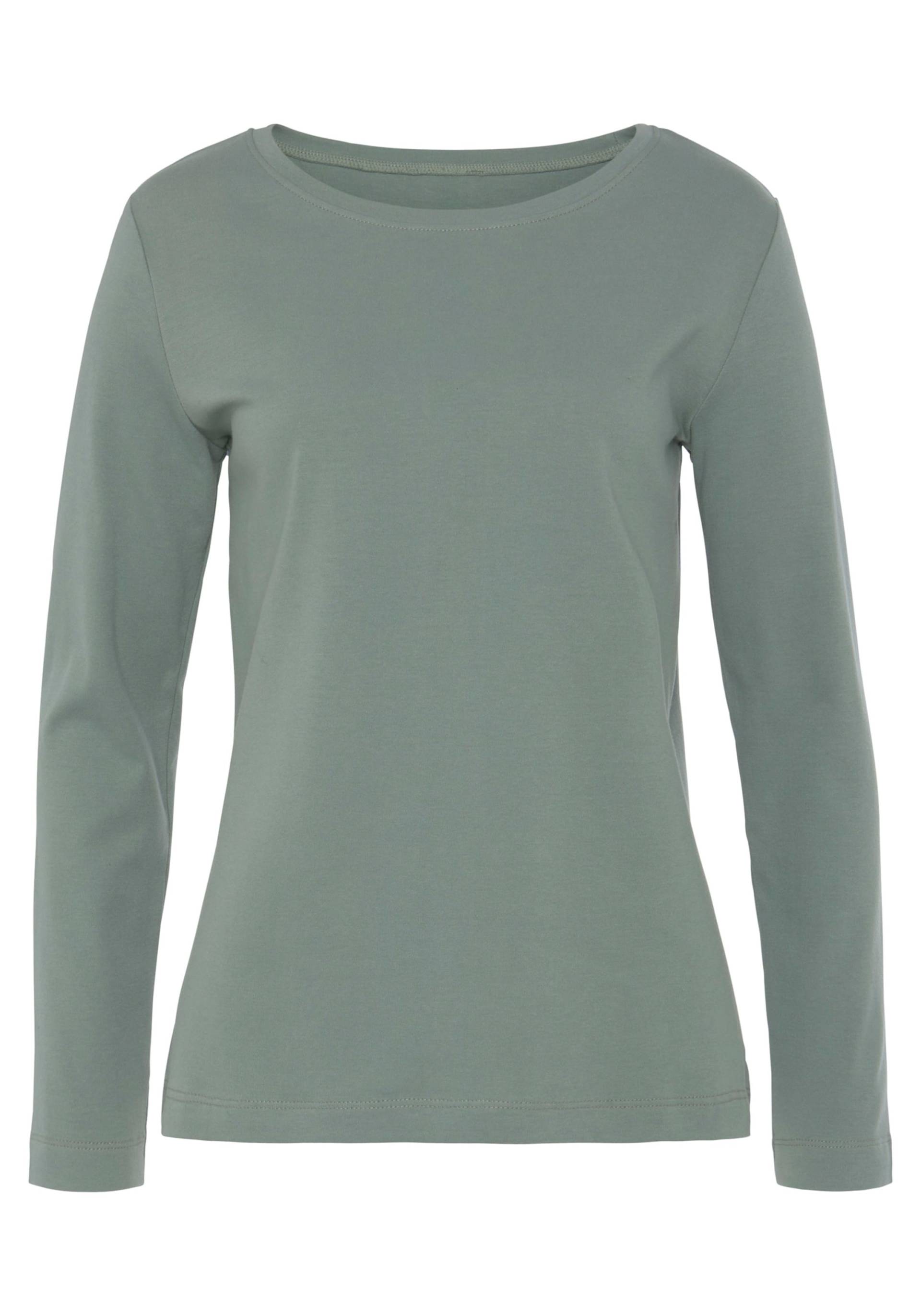 Langarmshirt in mint, taupe von Vivance von Vivance