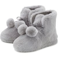 Vivance Hausschuh, Pantolette, Pantoffel, Boots mit kuscheligem Fellimitat VEGAN von Vivance
