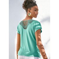 Vivance Kurzarmshirt "mit Häkelspitze am Rücken" aus weichem Viskose-Stretch Vivance Kurzarmshirt "mit Häkelspitze am Rücken" aus weichem Viskose-Stretch von Vivance