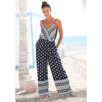 Vivance Overall, mit Bordürendruck und Taschen, sommerlicher Jumpsuit, weites Bein Vivance Overall, mit Bordürendruck und Taschen, sommerlicher Jumpsuit, weites Bein von Vivance