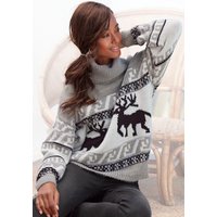 Vivance Rollkragenpullover, mit Weihnachtsmotiv von Vivance