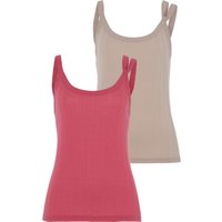 Vivance Spaghettitop 2er-Pack, mit besonderer Struktur von Vivance