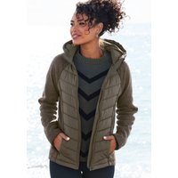 Vivance Steppjacke, mit Kapuze, mit Strickfleece-Ärmeln von Vivance