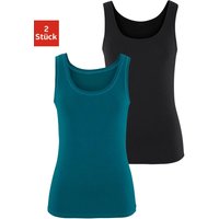 Vivance Tanktop "aus elastischer Baumwoll-Qualität" 2er-Pack von Vivance