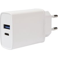 TCVVDUALUSB20W usb Ladegerät 20 w 1x usb-a, 1x usb-c® usb pd Weiß Schnellladegerät - Vivanco von Vivanco
