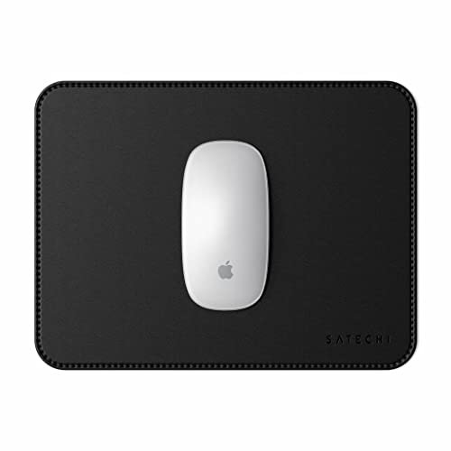 Vivanco 36655 schwarz – Mauspad (schwarz, monoton, Kunstleder, universal, 3 mm) von Vivanco