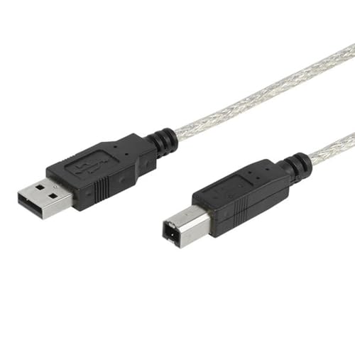 Vivanco CC U5 30 USB 2.0 kompatibles Verbindungskabel (Stecker A auf Stecker B, 3m) von Vivanco