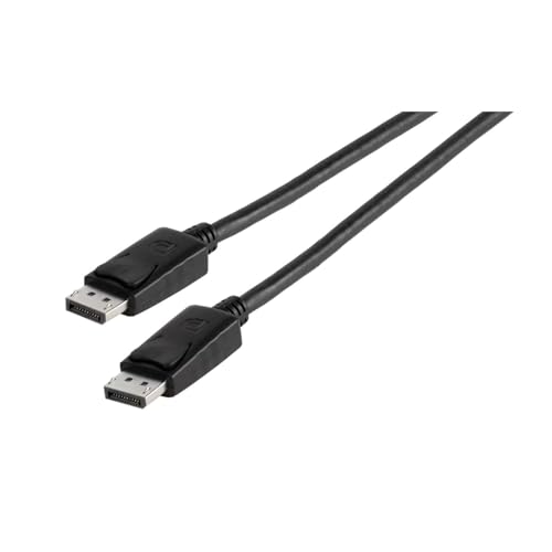 Vivanco DisplayPort Kabel (1,8 m, Stecker auf Stecker) schwarz von Vivanco