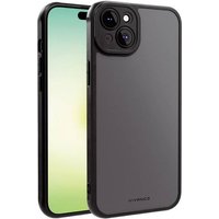 Vivanco FRSTCVVIPH15PLBK Backcover Apple iPhone 15 Plus Schwarz, Transparent Induktives Laden, Sprit von Vivanco