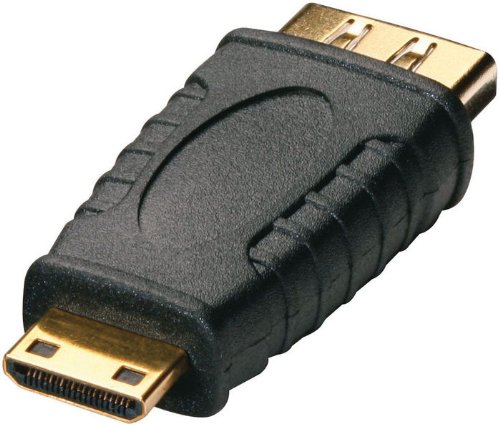 Vivanco HDMI M/FM Adapter HDMI auf HDMI C schwarz Kabel-Schnittstelle und Netzteil von Vivanco