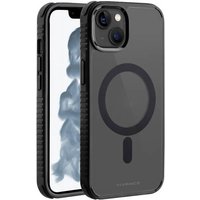 Vivanco Mag Solid Elite Backcover Apple iPhone 14 Transparent, Schwarz MagSafe kompatibel, Stoßfest von Vivanco