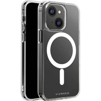 Vivanco Mag Steady Backcover Apple iPhone 13 Transparent Induktives Laden, Stoßfest von Vivanco